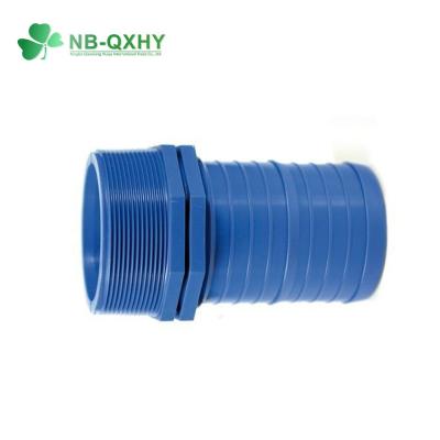 China 2-6 inch Blauw Layflat slang Fittings Plastic End Plug PP End Cap PVC koppeling voor slang Te koop