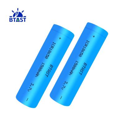 China Pure ternary Cylindrical Rechargeable 3.7v 1100mAh 3400mah 18650 1500mah Lithium Batteries 18650 battery for sale