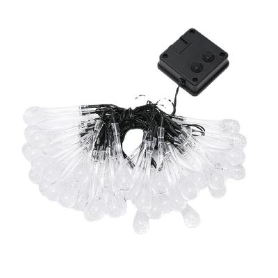 China Outdoor Indoor PVC Water Drop Solar LED Fairy Lights for Garden, Patio, Yard, Home, Parties Multi Color for sale