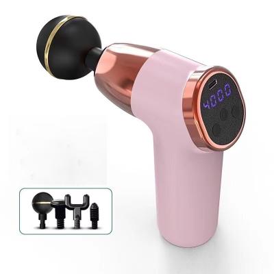 China Amazon Mini Size Muscle Fascial Body Deep Massager Mini Massage Gun New Design Portable Handheld Electric Vibration for sale