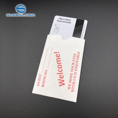 China Recycled Materials Factory Custom Paper Material Business Wraps Gift Card Hotel Key Card Holders Wraps Sleeves for sale