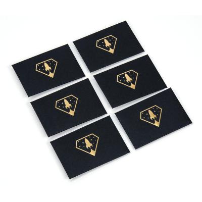 China Wholesale Business Envelope Black Card Paper Envelopes With Gold Stamping Logo For Card Holder for sale