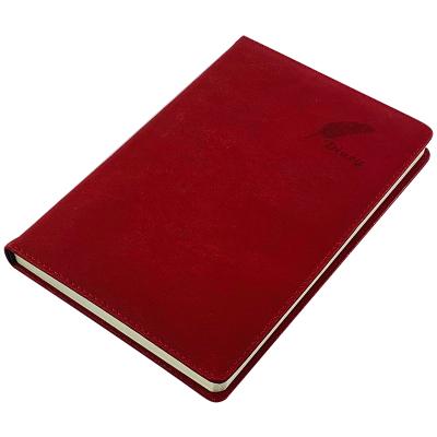 China Hot Sale Color PU Leather Notebook Hardcover Book With Logo Lined Printing Custom Embossed Notebook for sale