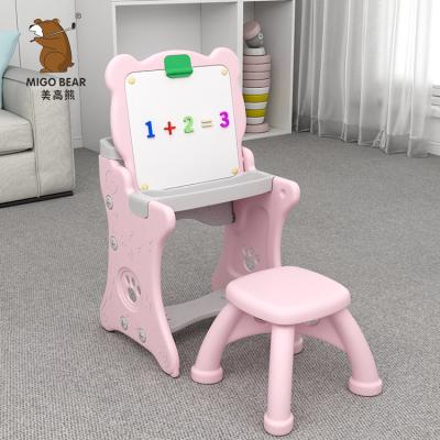 China Eco-friendly Material Art Easel for Kids 2 in 1 White Board Multifunctional Drawing Study Board for Kids for sale