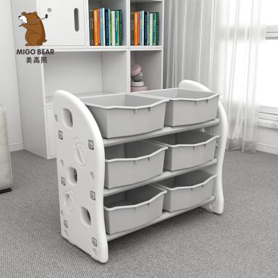 China Luxury Plastic Environmental Material Kids Shelf With Toyshelf With Best Price for sale