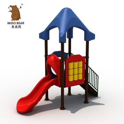 China Hot Sale Eco - Friendly Outdoor Playground Plastic Kids Slide Amusement Equipment for sale