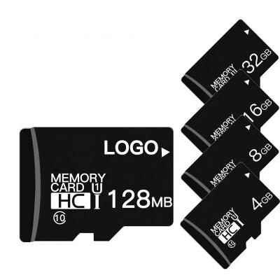 China Small capacity plastic LOGO memory card SD card 128MB 256MB 512MB 1GB 4GB TF card customizable for sale