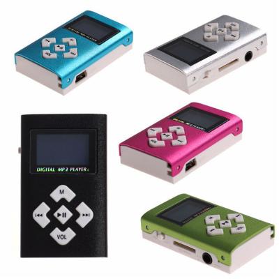 China Portable Mini Card Music Player Metal MP3 Player With LCD Display TF Card Slot MP3 Listening Music Player for sale