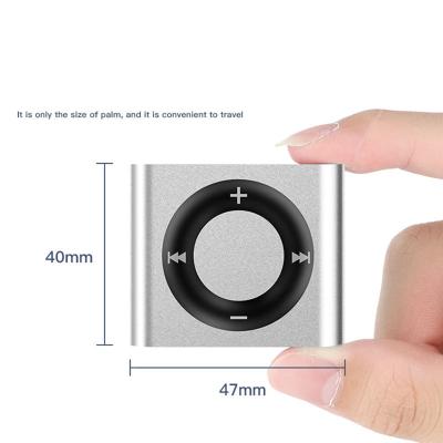 China Hot Selling Mini Card Portable Music Player Metal MP3 With Speaker Suitable For Sports And Running for sale