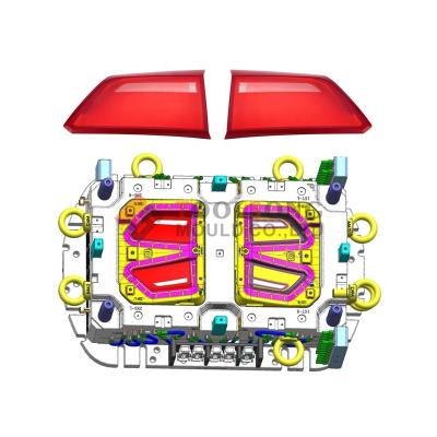 China Car Accessories Plastic Auto Spare Parts Multi Colors LED Tail Lamp Lens Mold Die Maker For Two Shot Plastic Injection for sale