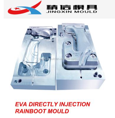 China To produce different type LONG BOOT COLOR INJECTION EVA SINGLE/DOUBLE slippers EVA SHOE MOLD PLASTIC INJECTION MOLD for sale