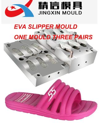 China To produce different type EVA slippers EVA SLIPPER INJECTION SHOE SINGLE MOLD PLASTIC INJECTION MOLDING for sale