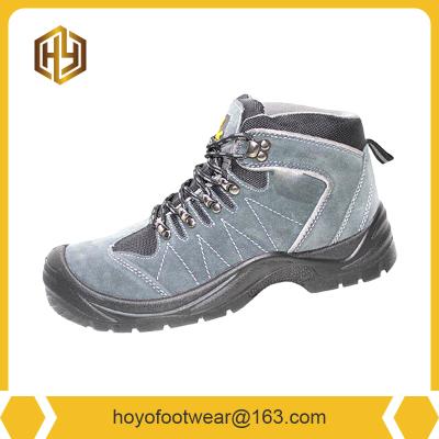 China New Steel Toe Split Durable Leather Safety Shoes With EVA Insole for sale