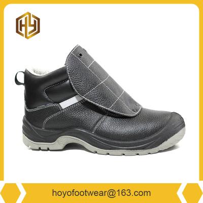 China New OEM Factory Steel Split Toe Work Safety Boots Safety Leather Steel Shoes Manufacturer for sale