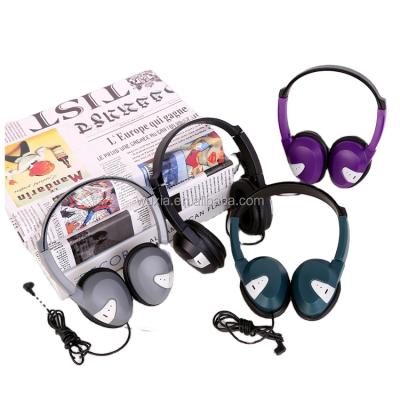 China Headband Black Headband 40mm Speaker Earphone Aviation Headset With Soft Cover for sale