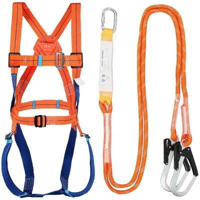 China Fall Protection Equipment Full Body Safety Harness Tool Fall Protection with 5D-Rings and Support Belt for sale