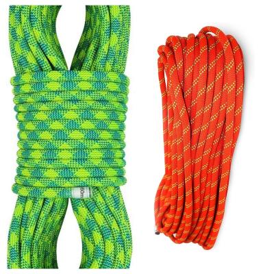 China Fall Protection Equipment Static Climbing Rope Safety Kernmantel Nylon Rope For Climbing Mountaineering Tree Climbing for sale