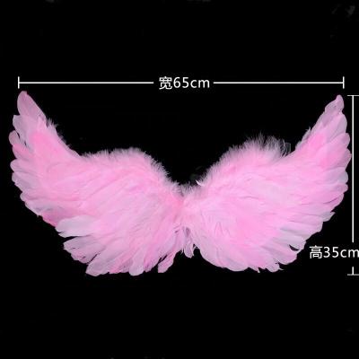 China White Feather Angel Wings For Angel Devil Modern Fairy Costume Large for sale