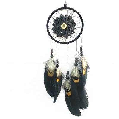 China Handmade fabric dream catcher|Moon dream catcher for home decoration for sale