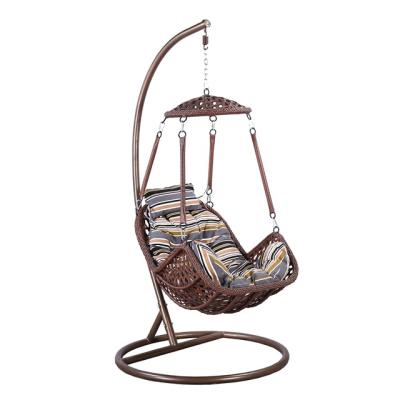 China Modern kids swing home indoor hanging two seater wicker swing, rattan hanging jhula for sale