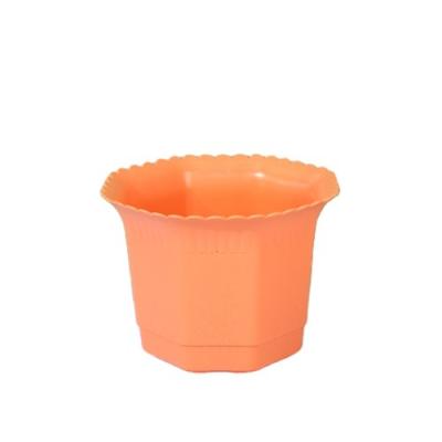 China Competitive price color plastic flowerpot light cheap luminous lace flower pot for garden for sale