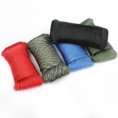 China Nylon or Polyester Green Color Mil Spec Type III-100ft 7 Strand 5/32 Diameter 550lb Paracord Parachute Cord Lanyard (4mm) for sale