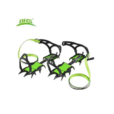 China Imported manganese steel fourteen short teeth mountaineering crampons ice ax ice tongs crampons for sale