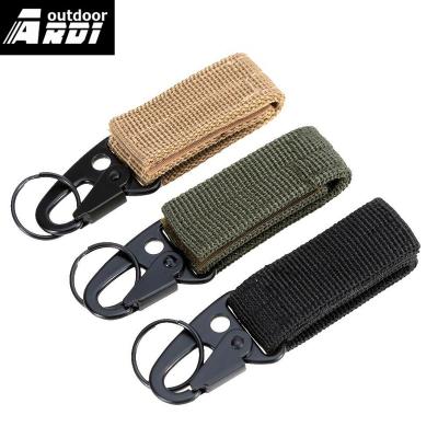 China Widest Support Belt Men's Carabiner 5cm Backpack Hooks Olecranon Molle Hook Outdoor Camping Tactical Survival Gear for sale