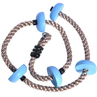 China Over 3 Year Old Kids Climbing Rope With Sturdy Plastic Climbing Discs And Platforms Indoor Outdoor Swings for sale