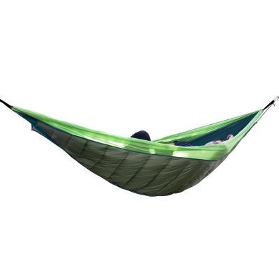 China Custom Logo High Quality Comfortable Heat Insulation Outdoor Camping Rise Traveling Underquilt Hammock for sale