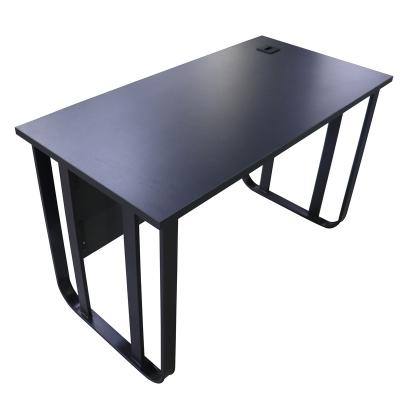 China PB Convertible Hot Selling Office Furniture Factory Price Black Or White Top And Simple Metal Frame Desk for sale