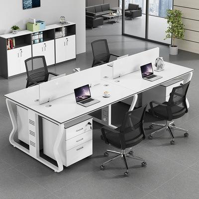 China Factory Wholesale Fashion Good Price Adjustable Staff Working Furniture (Height) Office Table Desk Open Set for sale