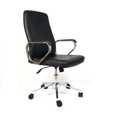 China Brand New Nordic Luxury Ergonomic Leather Frame Rotating Padded Office Chair (Height) Metal Adjustable for sale