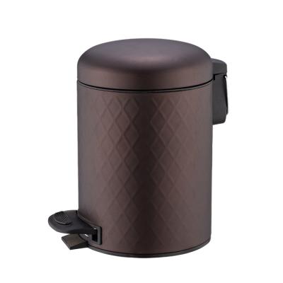 China Stainless Steel 12 L Eco-Friendly Sustainable Kitchen Soft Narrow Pedal Bin for sale