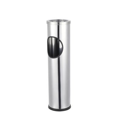 China Sustainable Recycle Commercial Outdoor Ashtray Trash Can POS Hotel Office Stainless Steel Storage Bucket for sale