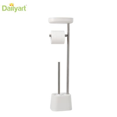 China Sustainable High Quality Toilet Paper Holders And Toilet Brush Holder Bathroom Sets for sale