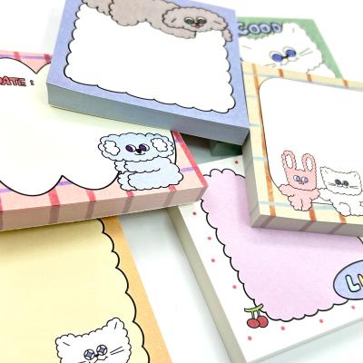 China Custom loose leaf shapes have different styles of personalized cute sticky note for writing tasks notepads fit memo pad for sale