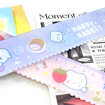 China Hot Selling Office School Rulers 2023 Cartoon Straight Clear Acrylic Custom Printed Laser Cutting Acrylic Plastic Ruler For Office And School for sale