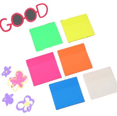 China Self-adhesive Cute Transparent Sticky Memo Pad Sticky Notes Mail Logo Sticky Notes Index Used Custom For Bookmark Inscription for sale