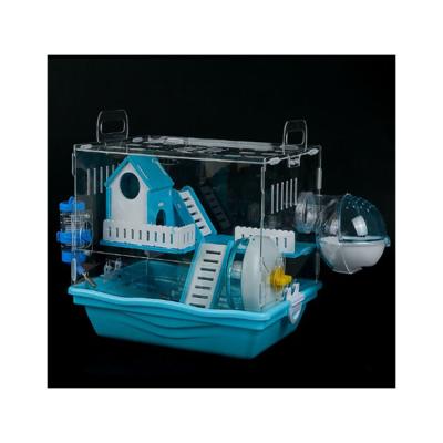 China Customized Sustainable Luxury Extra Large Cage Acrylic Hamster Cage For Small Animals for sale