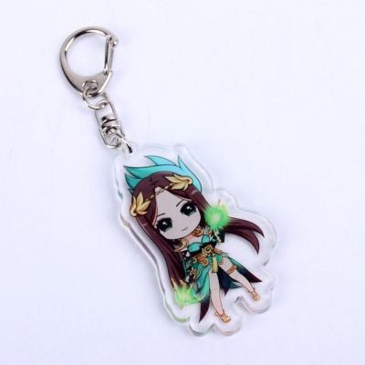 China Custom Luxury/Durable/High Glossy/Easy Clean Laser Engraved Key Chain Anime Key Chain UV Printed Acrylic Acrylic for sale