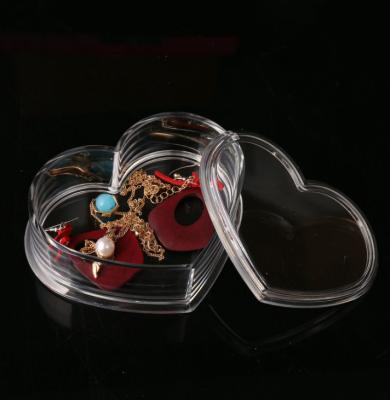 China Europe mini heart shape preserved lucite rose case acrylic jewelry&small gift&candy storage box for sale