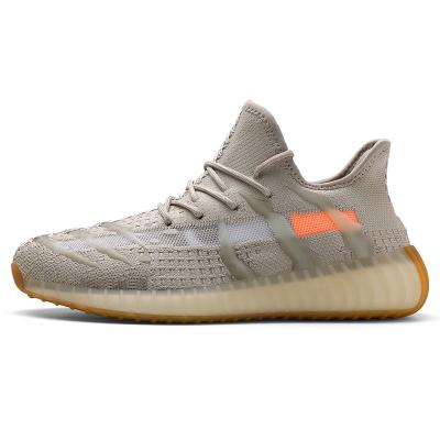 China High Quality Breathable Yeezy 350 Style Shoes Stock Luminous Walking Running Sports Shoes Sport Running Shoes Men Sneaker Manufacturer for sale