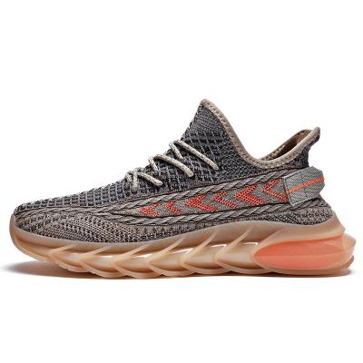 China Yeezy Breathable High Quality Fluorescence Style Running Shoes Walking Running Sports Shoes Sport Running Shoes Men Sneaker Manufacturer for sale