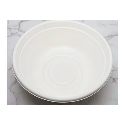 China Square Paper Contemporary Sugar Cane Pulp Mold Fiber Factory Disposable Soup Salad Bowl With Lid Biodegradable Food Packaging Manufacturer for sale