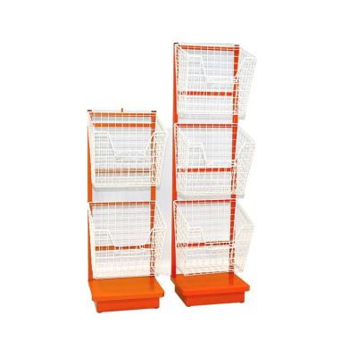 China Show Products High Quality Modern Design Office Display Stand Floor Standing Store Magazine Metal Racks With Wheel for sale