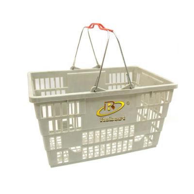 China Custom Wholesale PP Plastic Plastic Basket With Handles for sale