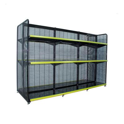 China Corrosion Protection China Supplier Metal Supermarket Shelves Gondola Shop Racks With Good Sale for sale