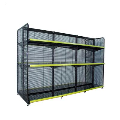 China High Rated Supermarket Retail Gondola Shelving Corrosion Protection Storage Shelf Display Stand for sale