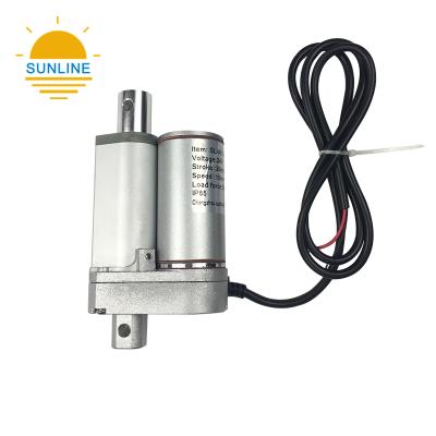 China Waterproof Stroke 50/100/150/200mm DC Electric Push Rod Motor Lifting Rod Telescopic Window Opener Chamber Motor for sale